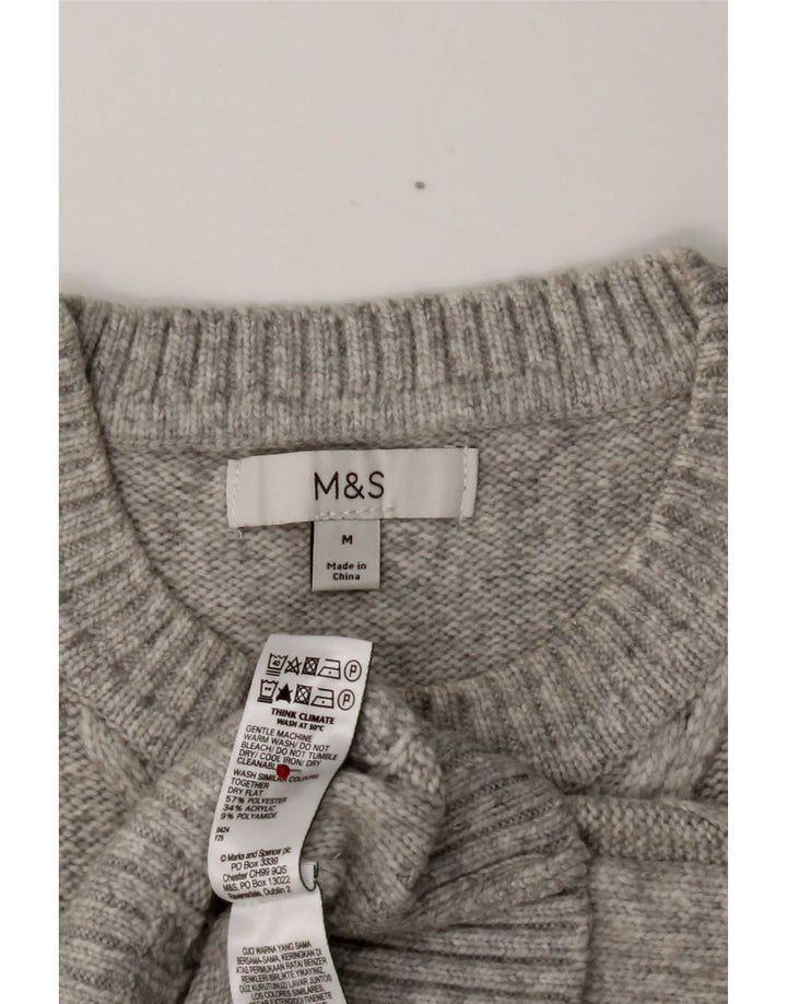 Marks & Spencer Camiseta sin mangas para mujer UK 40 Poliéster gris medio