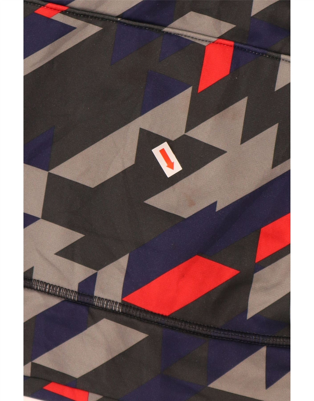 UNDER ARMOUR Jersey con capucha suelto para niñas 11-12 años Grande Rojo Geométrico