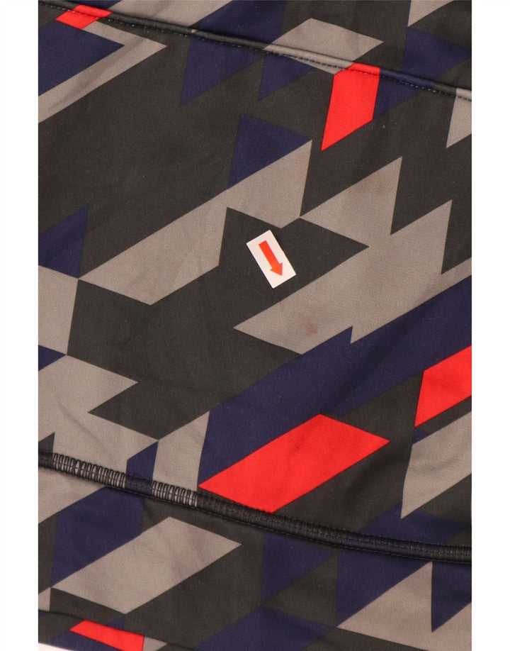 UNDER ARMOUR Jersey con capucha suelto para niñas 11-12 años Grande Rojo Geométrico