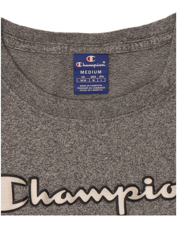 Champion Camiseta gráfica para mujer Top UK 12 Gris medio