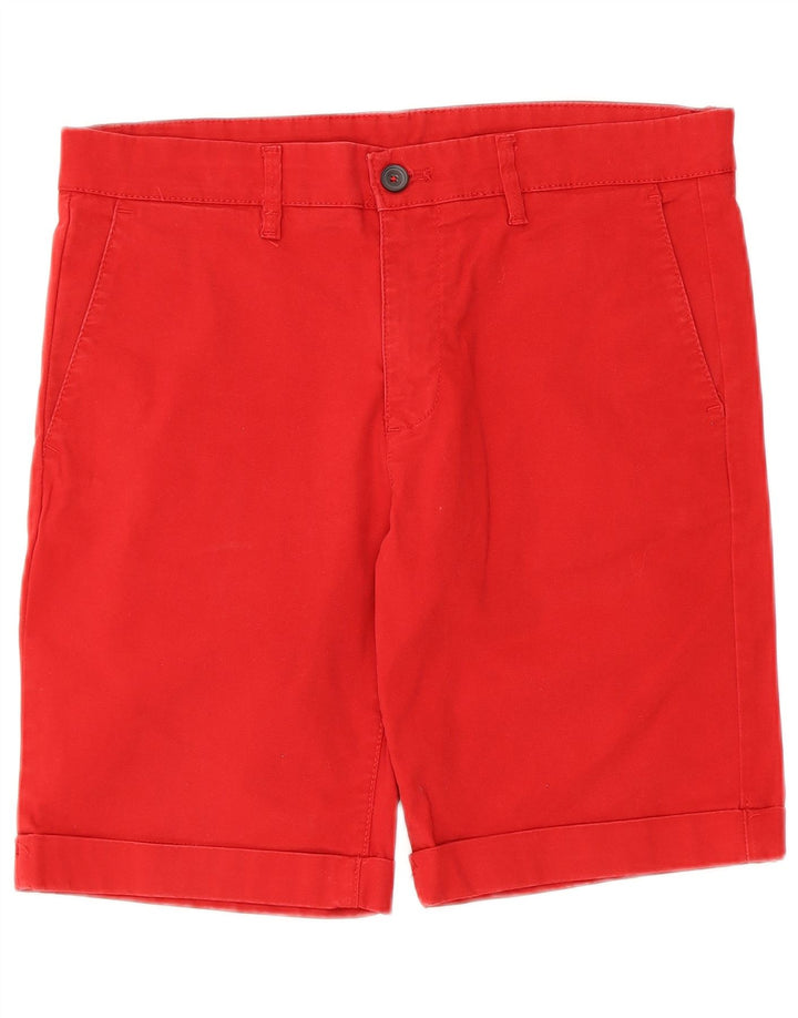 Zara Mens Chino Shorts EU 40 Medium W31 Rojo