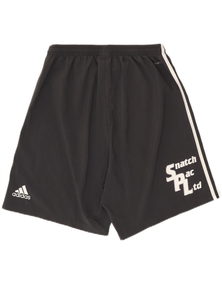 Adidas Mens Climalite Graphic Sport Shorts Grande Poliéster Negro