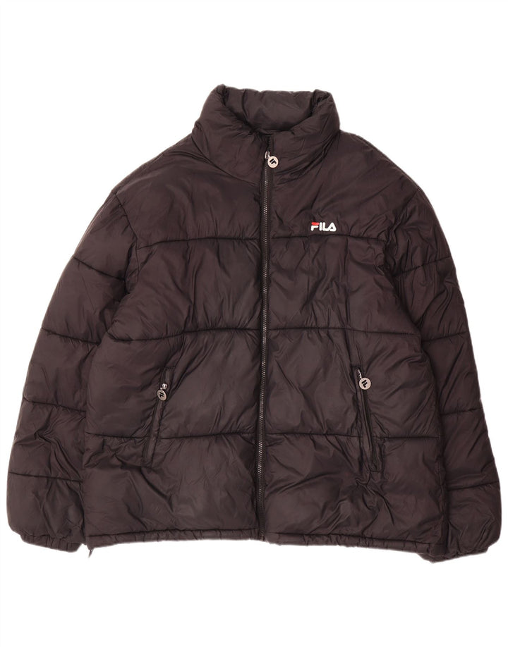Fila Chaqueta acolchada para hombre UK 44 2XL Poliéster negro