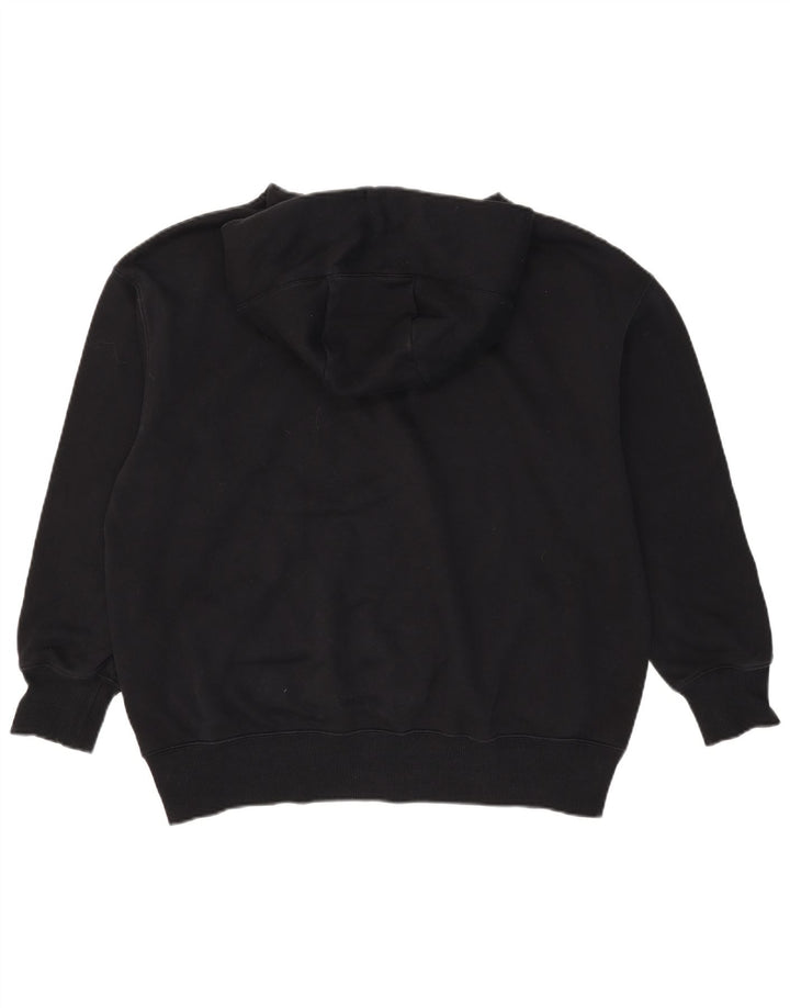 Nike Jersey con capucha extragrande para hombre, talla pequeña, algodón negro