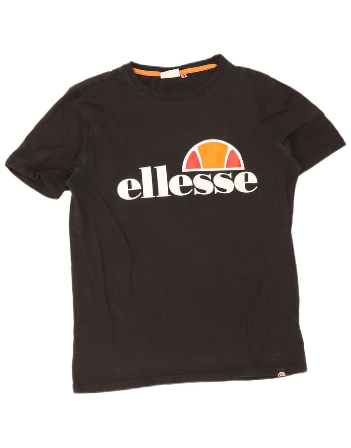 Ellesse - Camiseta gráfica para hombre, talla pequeña, color negro