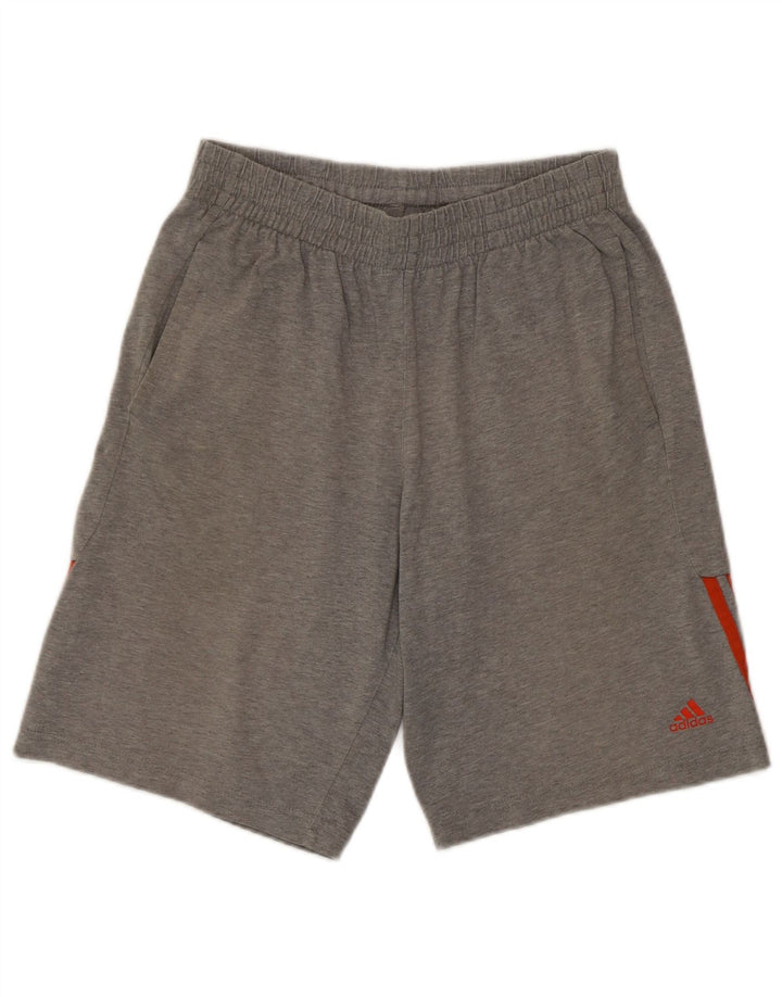 Adidas Pantalones cortos deportivos para niños 13-14 años Gris moteado