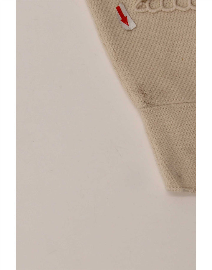 Zara Mujer Sudadera Oversize Jersey UK 10 Small Beige Poliéster