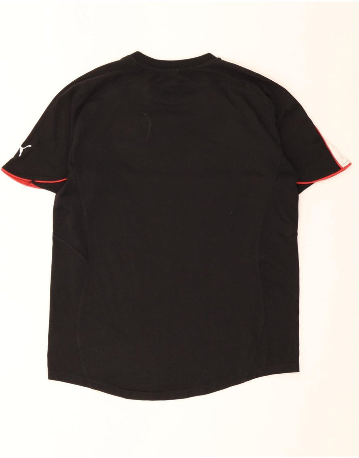 Camiseta Puma Graphic Top Medium Black Colorblock para hombre