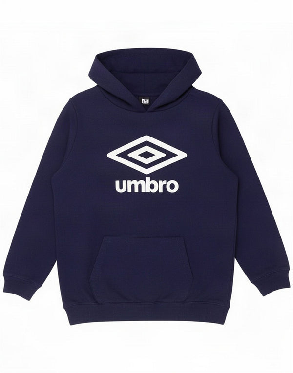 Umbro Boys Graphic Hoodie Jumper 13-14 Years Navy Blue
