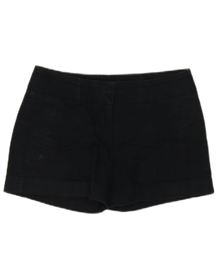 Zara Mujer Pantalones Cortos Chinos Pequeños W26 Algodón Negro