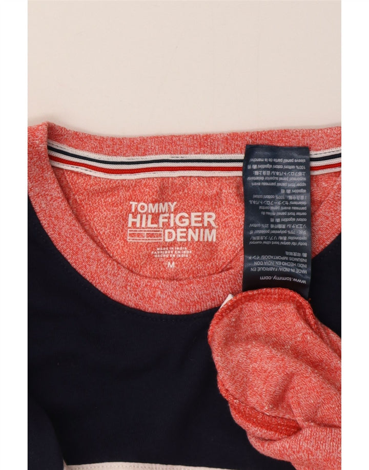 TOMMY HILFIGER Sudadera tipo jersey para mujer Reino Unido 44 Mediano Rojo Colorblock