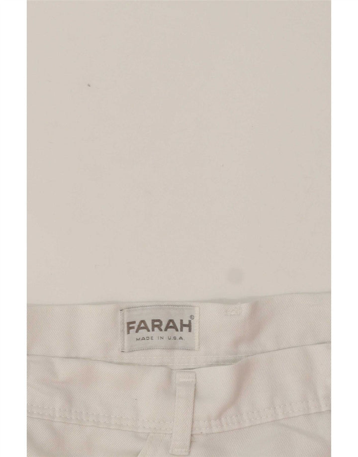 Farah Pantalones Cortos Casuales Para Hombre W38 XL Blanco