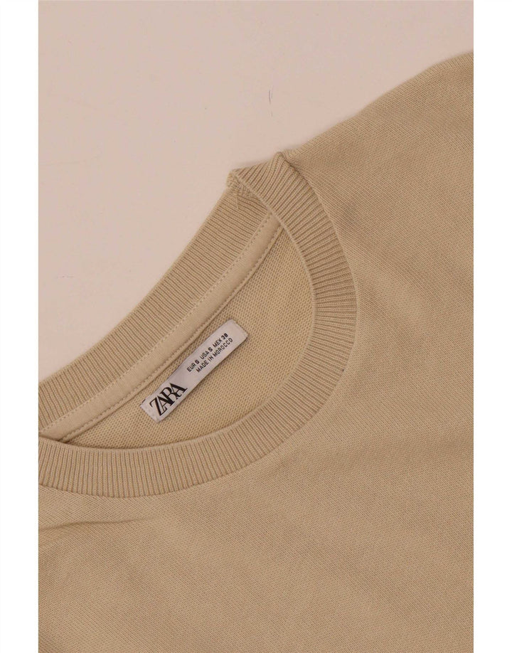 Zara Hombre Camiseta Top Small Beige