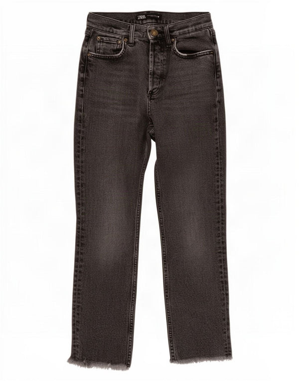 Zara Vaqueros Rectos Mujer EU 34 2XS W24 L24 Gris