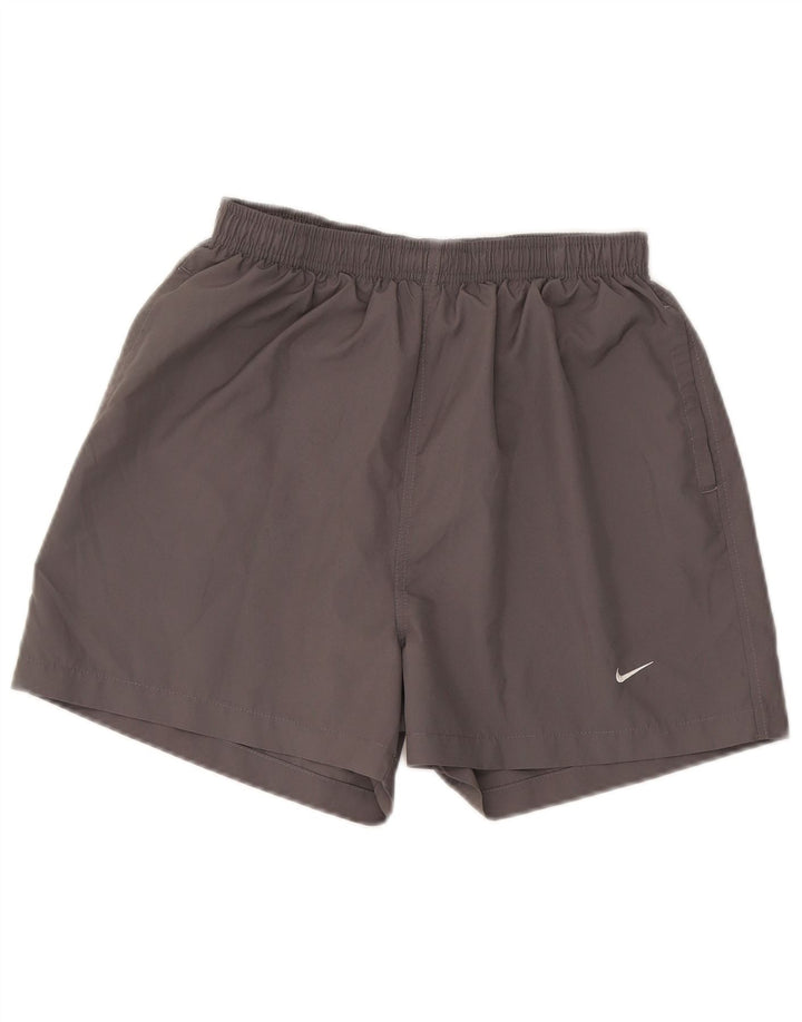 Nike - Pantalones cortos deportivos para hombre, poliéster gris grande