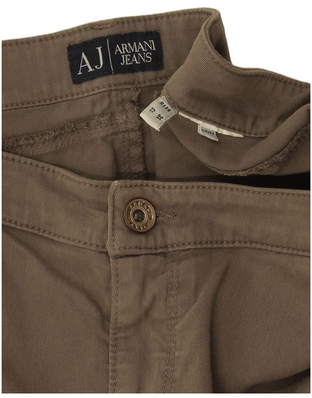 ARMANI Pantalón Casual Slim W31 L28 Beige Mujer