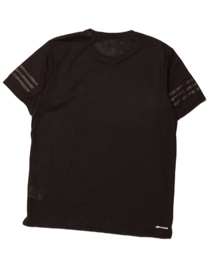 Adidas Mens Climacool Camiseta Top Grande Poliéster Negro
