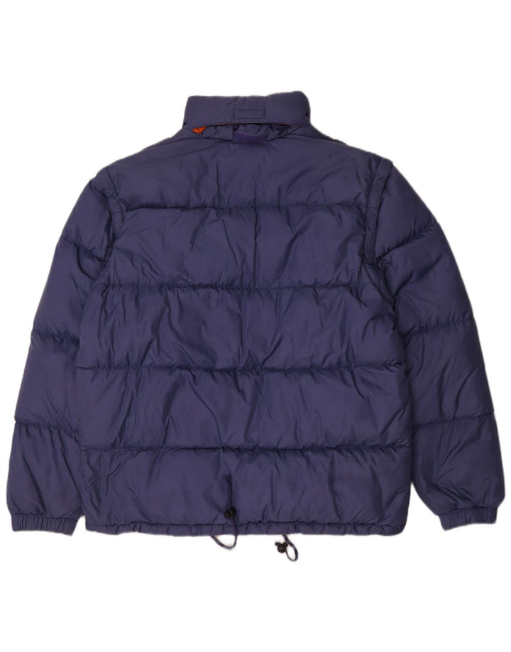 Sergio Tacchini Chaqueta acolchada con capucha para hombre UK 40 Large Poliamida azul