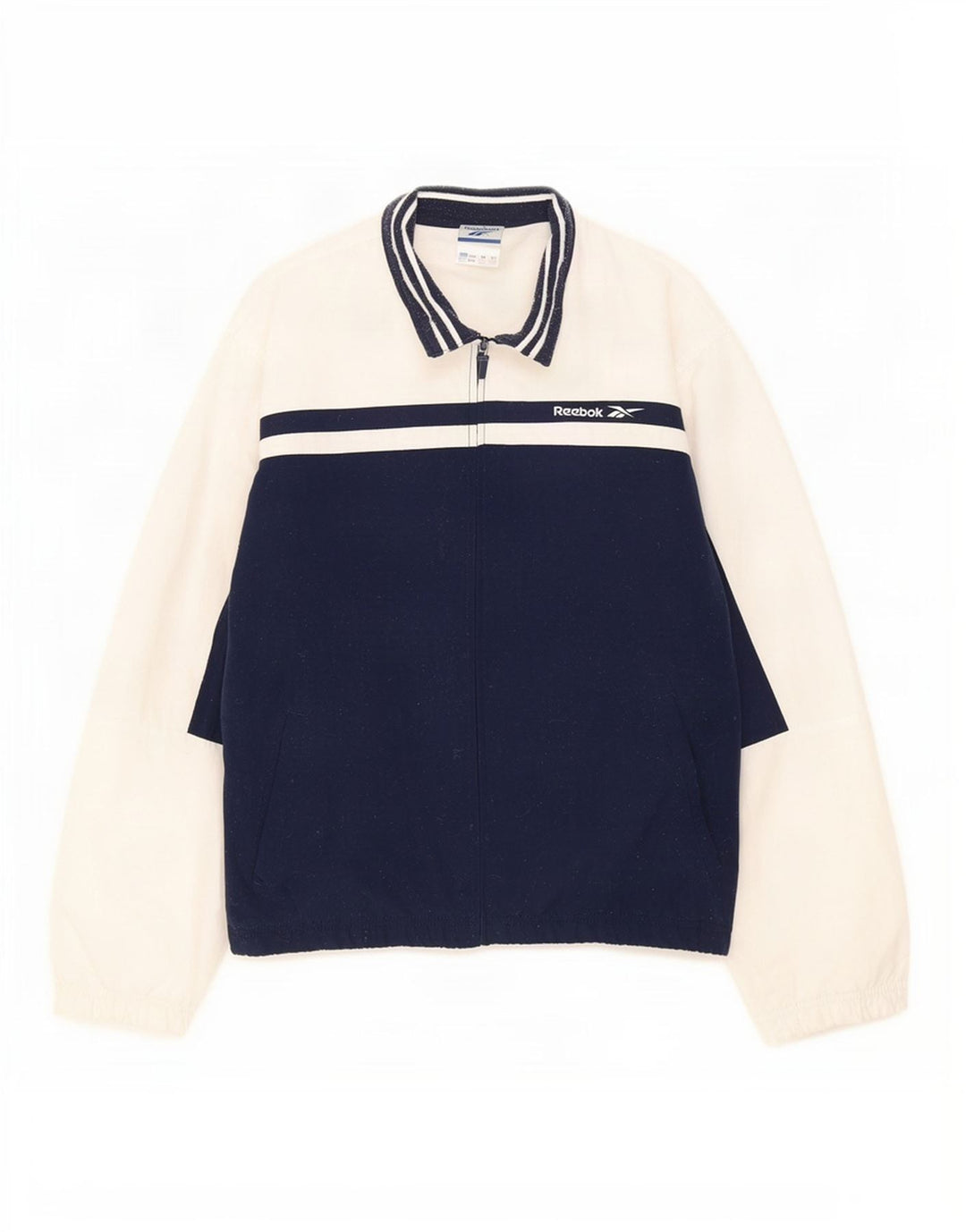 Reebok Chaqueta de chándal para mujer UK 40 Medium Azul marino Colorblock