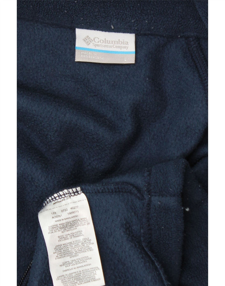Columbia Chaqueta polar para hombre UK 40 Large Poliéster azul marino