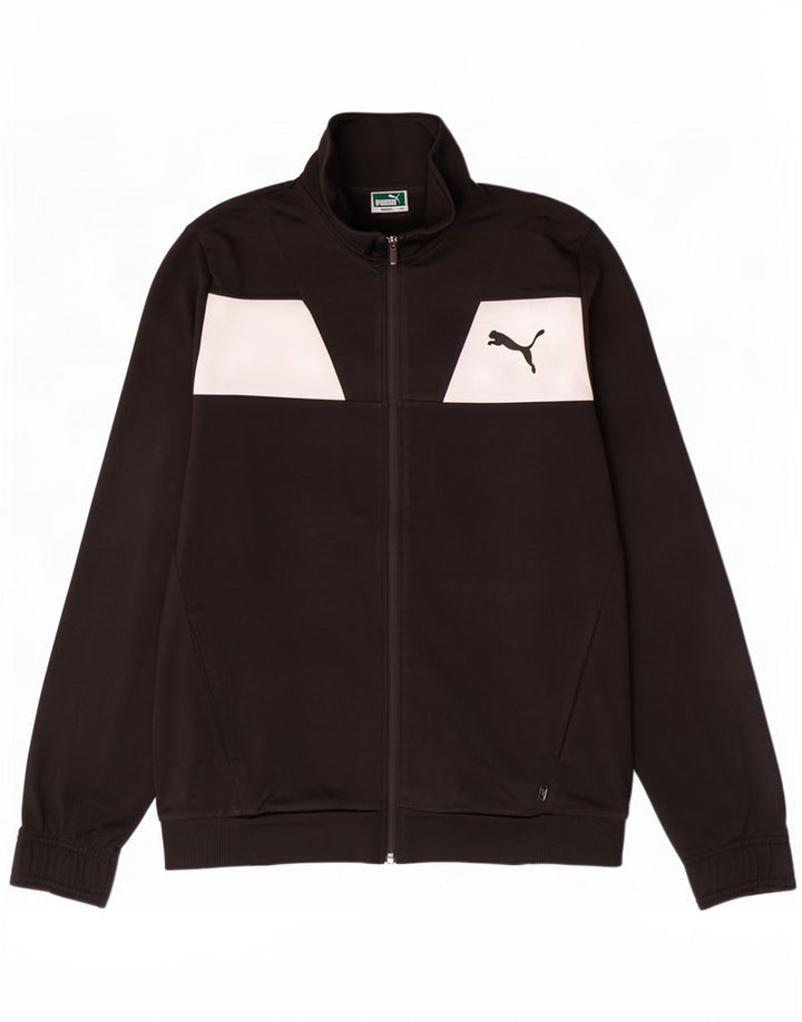 Puma Chaqueta de chándal para hombre con bloques de color negro mediano Poliéster