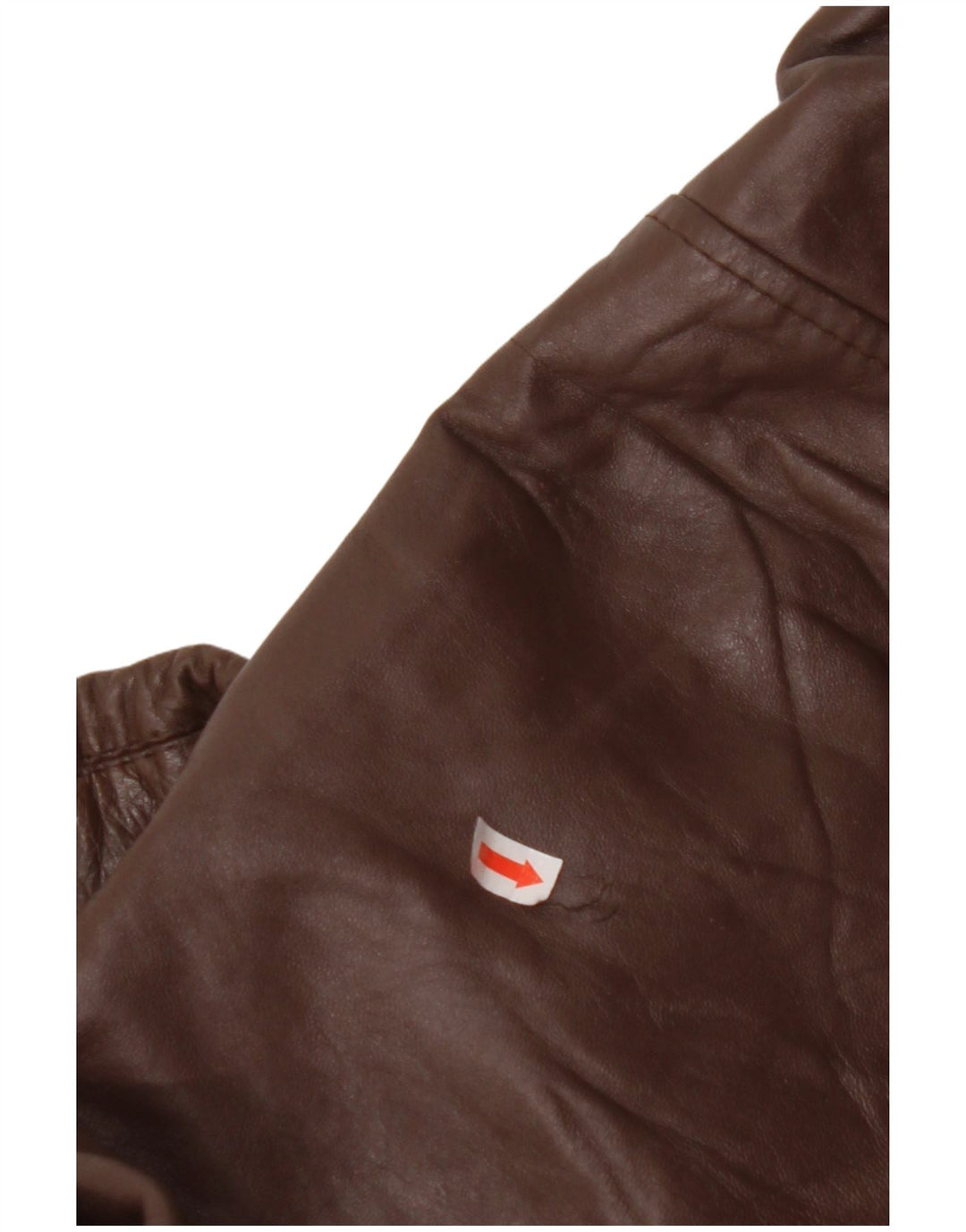 VINTAGE Chaqueta de cuero para hombre IT 56 3XL Marrón