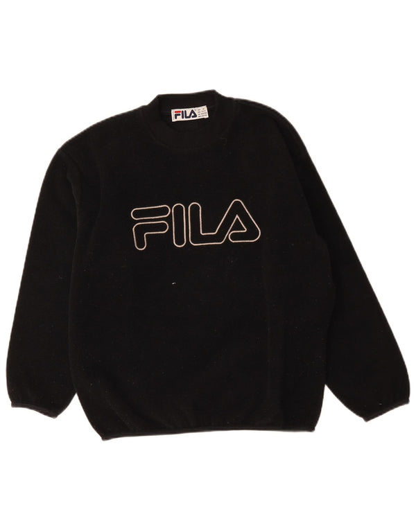 Fila Jersey de forro polar gráfico para niños 10-11 años Poliéster negro