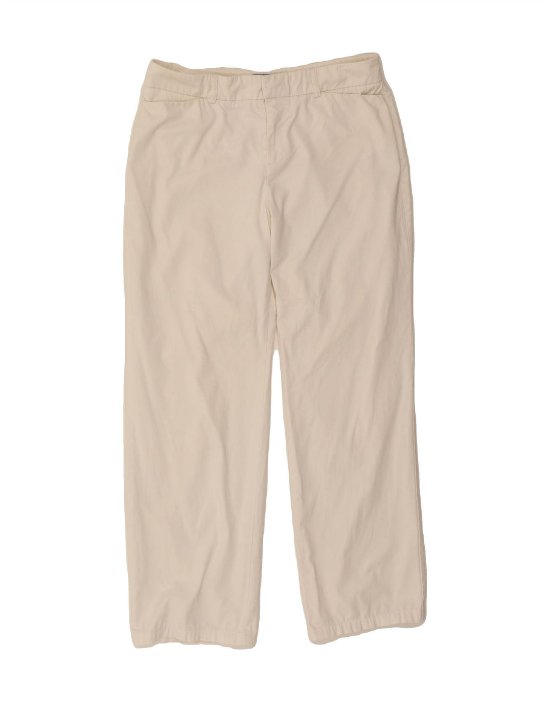 DOCKERS Womens Straight Casual Trousers W32 L30 White Vintage Dockers and Second-Hand Dockers from Messina Hembry 