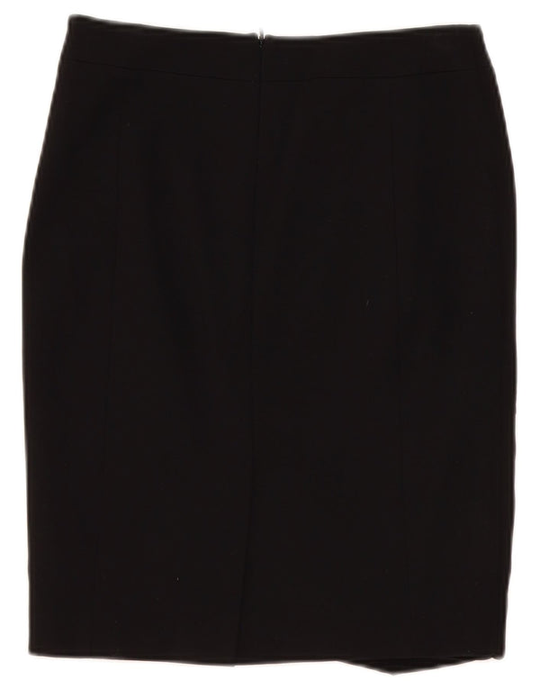 Karen Millen Falda lápiz para mujer UK 10 Small W28 Viscosa negra con bloques de color