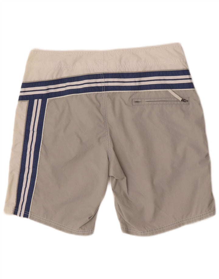 Bañador Coast Hombre Con Estampado De Poliamida Color Block Gris Medio