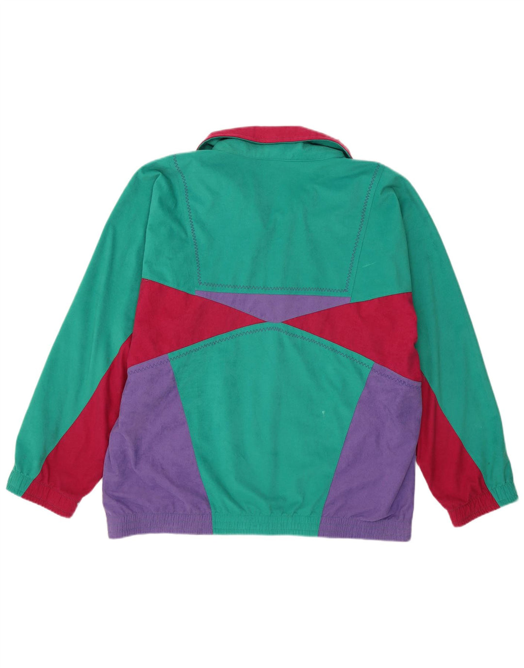 Lotto Mujer Chándal Top Chaqueta XL Multicolor Colorblock Retro
