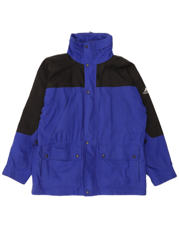 Chaqueta cortavientos Vaude para hombre ES 38 Azul medio Poliéster con bloques de color