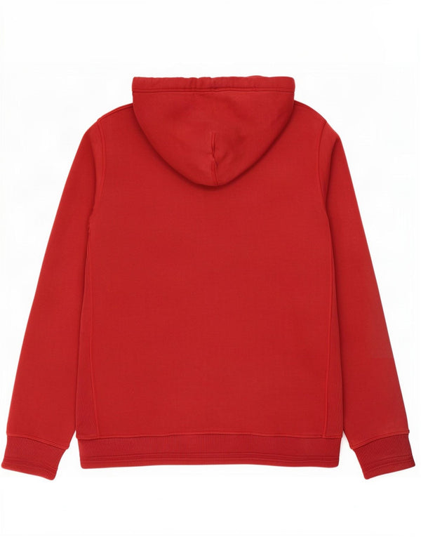 Fat Face Suéter con capucha y cremallera para hombre 2XL Algodón rojo