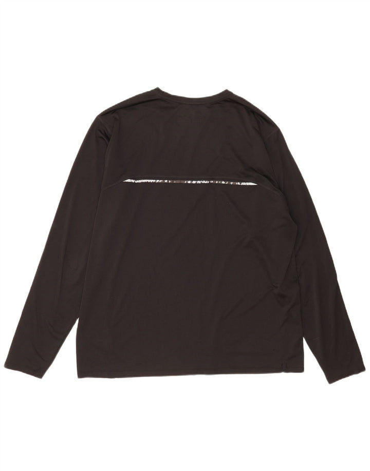 New Balance Hombre Top Manga Larga XL Poliéster Negro