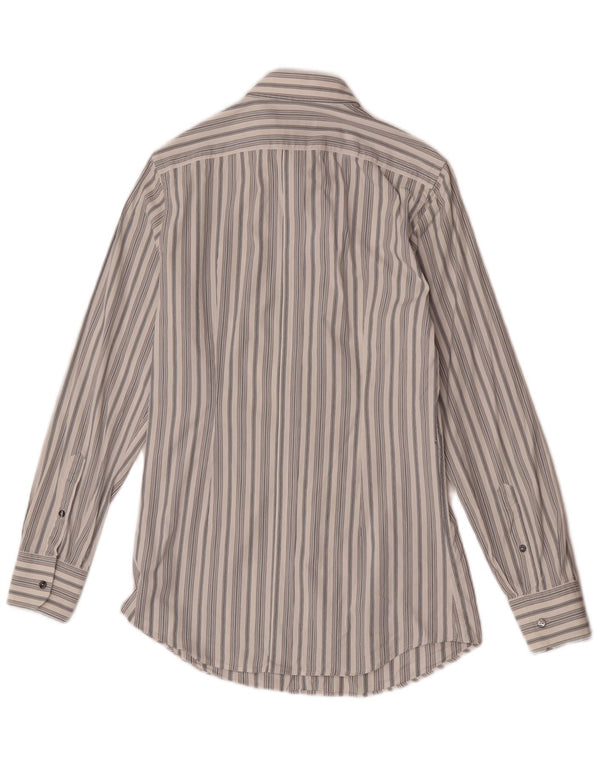 Dolce & Gabbana Camisa Hombre Talla 39 15 1/2 Mediana Algodón Rayas Blancas