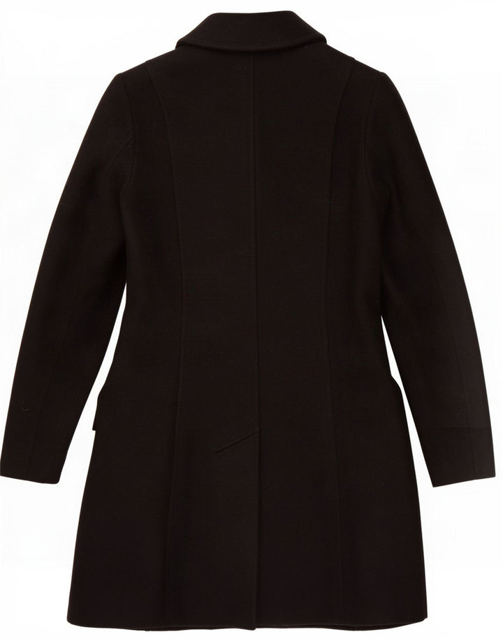 Abrigo Benetton Mujer UK 6 XS Lana Negra