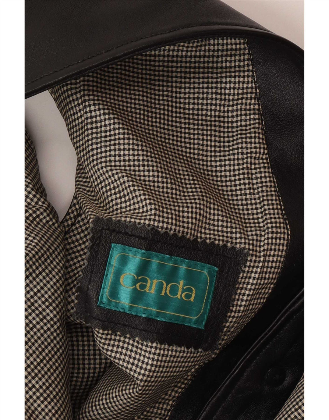 Chaleco de cuero para hombre Canada XL Cuero negro