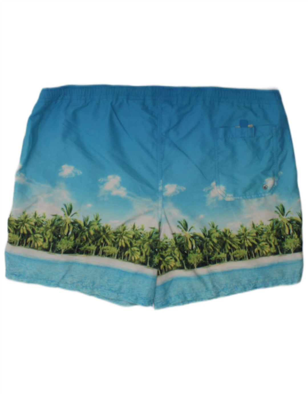 Marks & Spencer Hombre Bañador Gráfico XL Azul Poliamida Playa