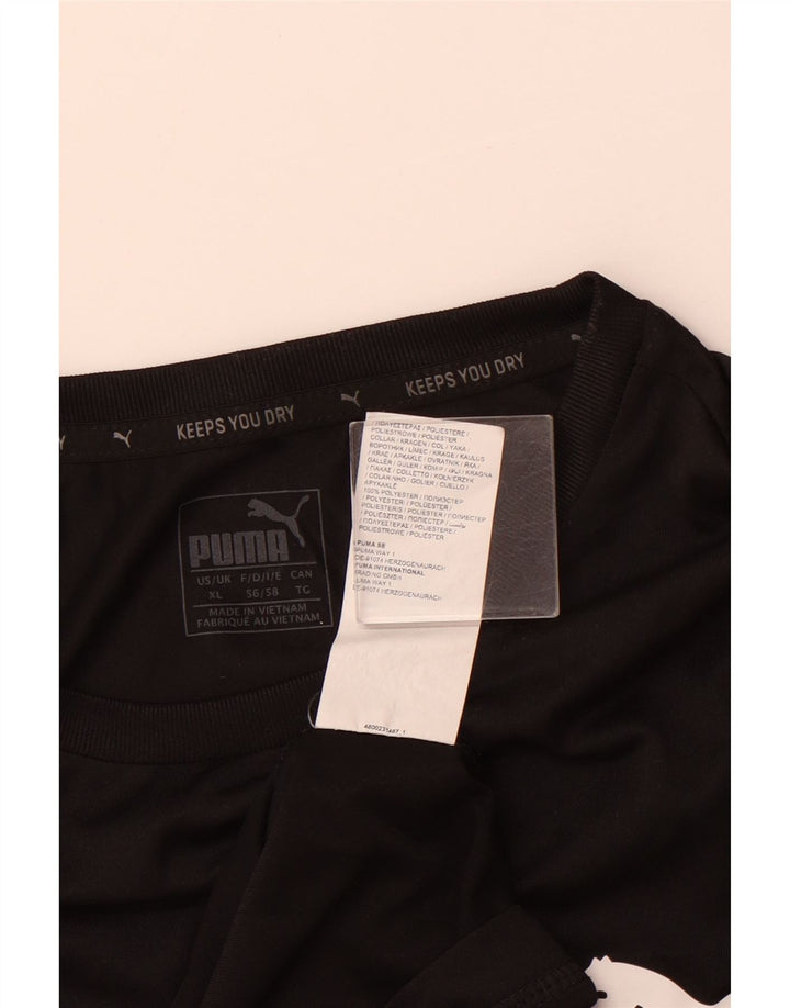 PUMA Camiseta para hombre Top XL Poliéster negro