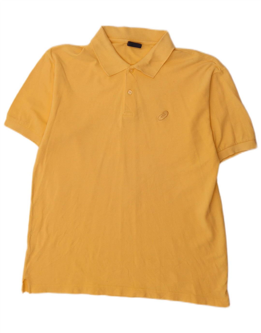 Polo Asics Hombre Algodón Amarillo Medio