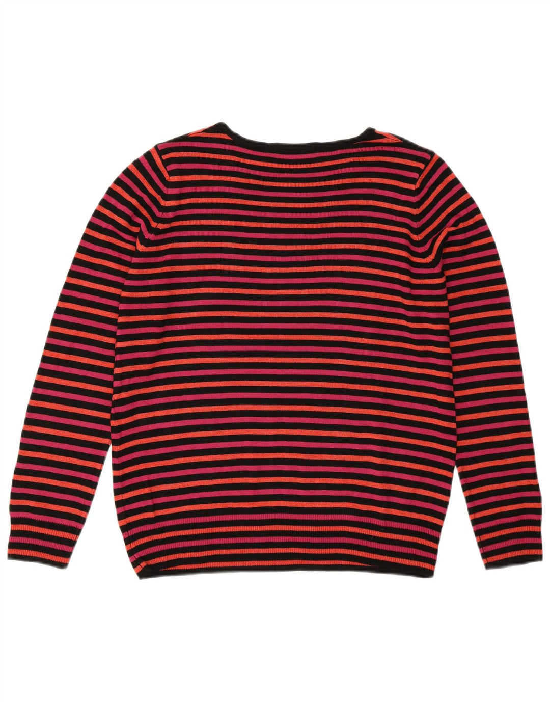 MARKS & SPENCER Suéter tipo jersey con cuello barco para mujer Reino Unido 40 Grande Rayas rosas