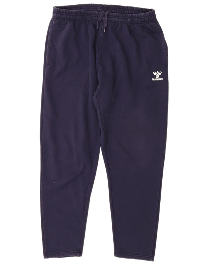 HUMMEL Pantalón de Chándal para Hombre Grande Azul Marino Algodón