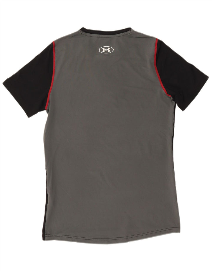 Under Armour Hombre Camiseta Top Small Negro Colorblock Poliéster