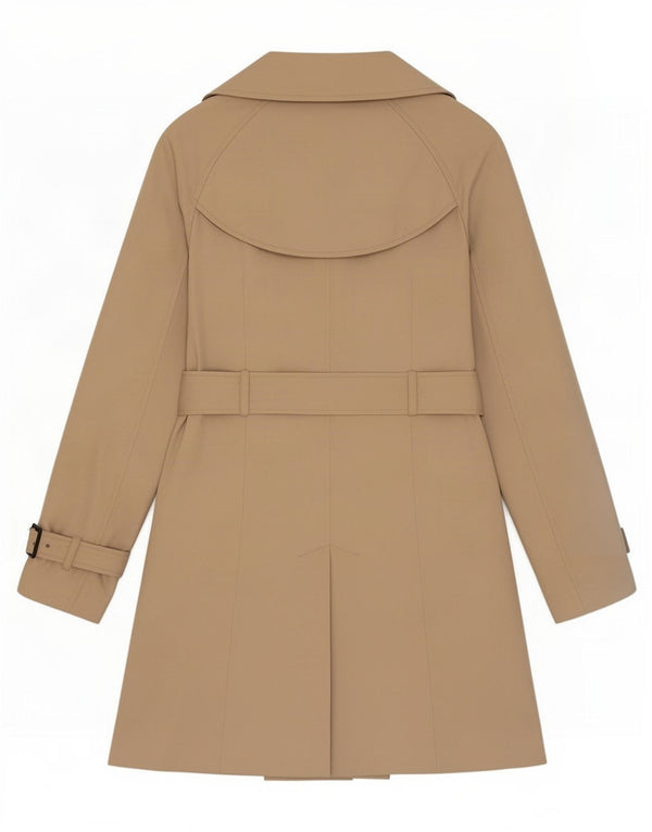 Zara Mujer Gabardina UK 6 XS Beige Poliéster