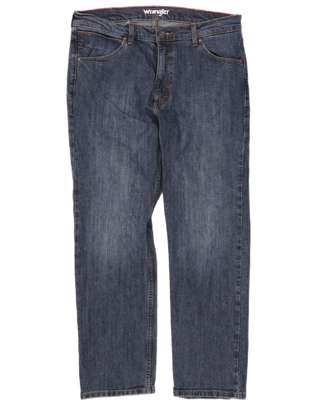 Wrangler Vaqueros Rectos Regulares Para Hombre W34 L30 Algodón Azul