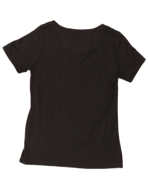NIKE Camiseta Dri Fit para Mujer UK 10 Small Black