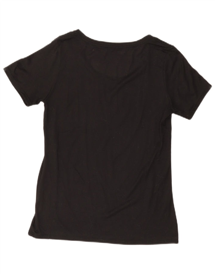 NIKE Camiseta Dri Fit para Mujer UK 10 Small Black