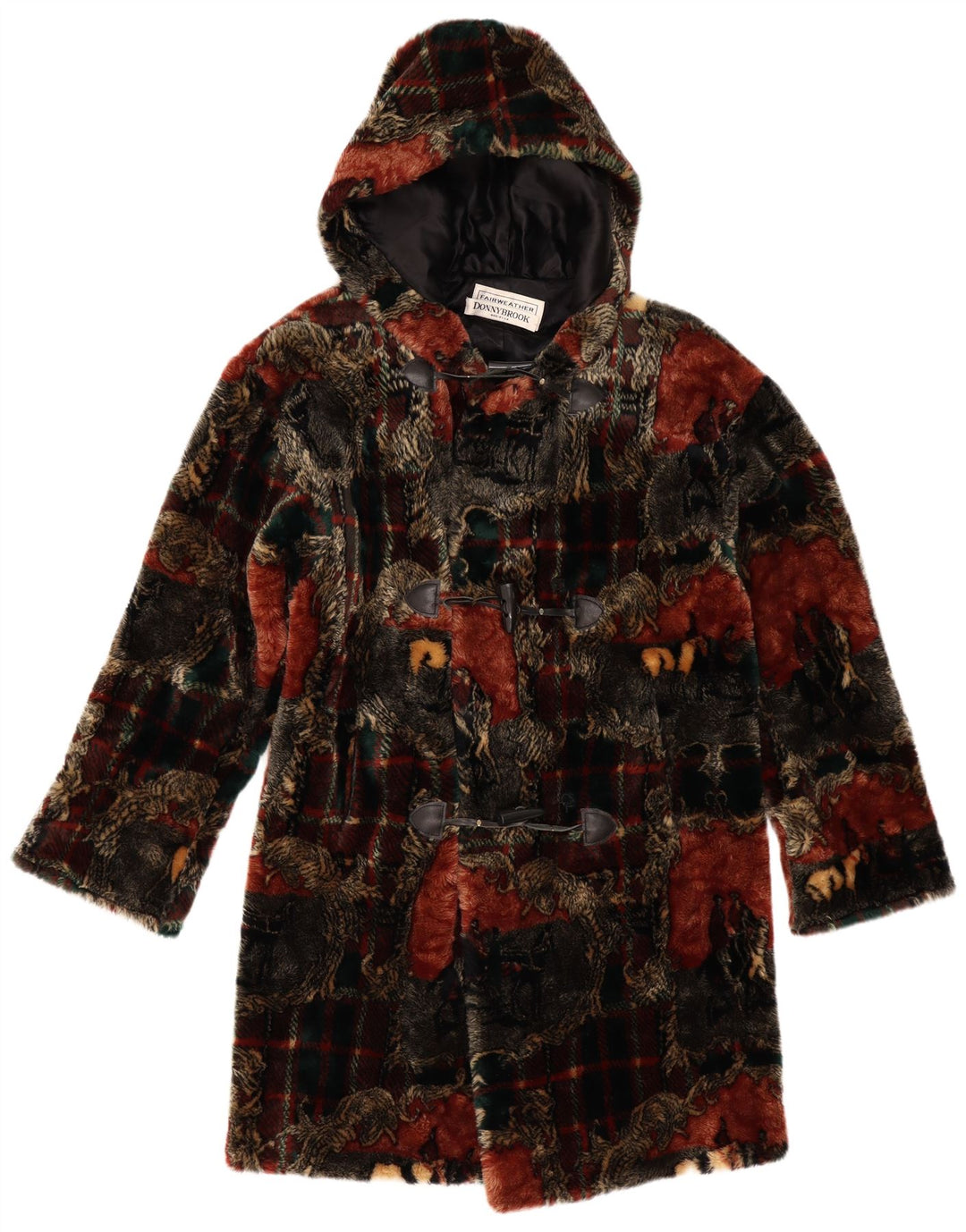 Donnybrook Trenca con capucha para mujer UK 12 Medium Multicolor Check