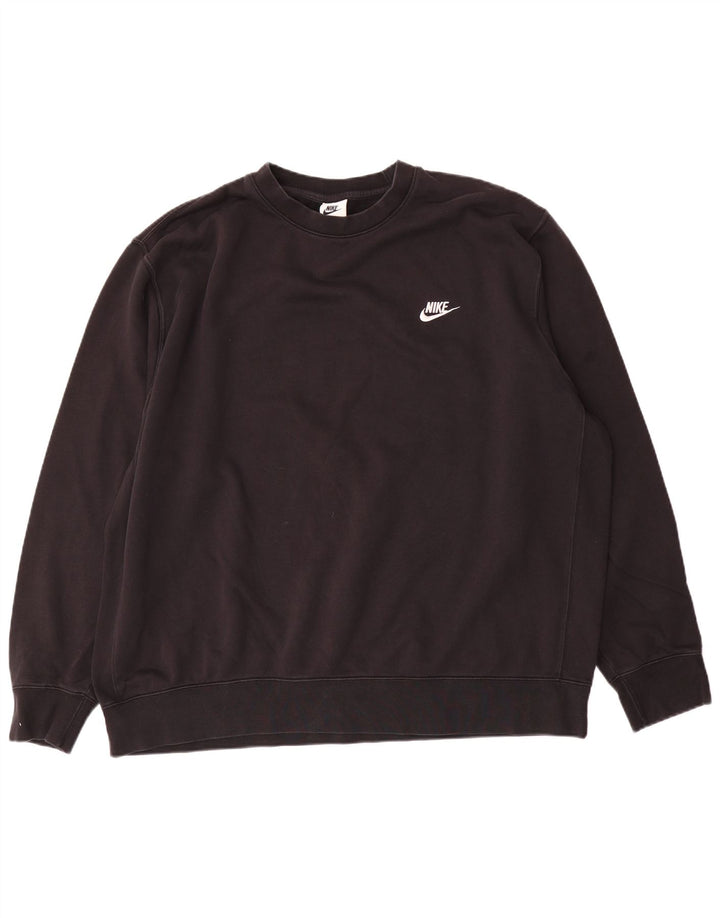 Nike - Sudadera para hombre (2XL, algodón), color negro
