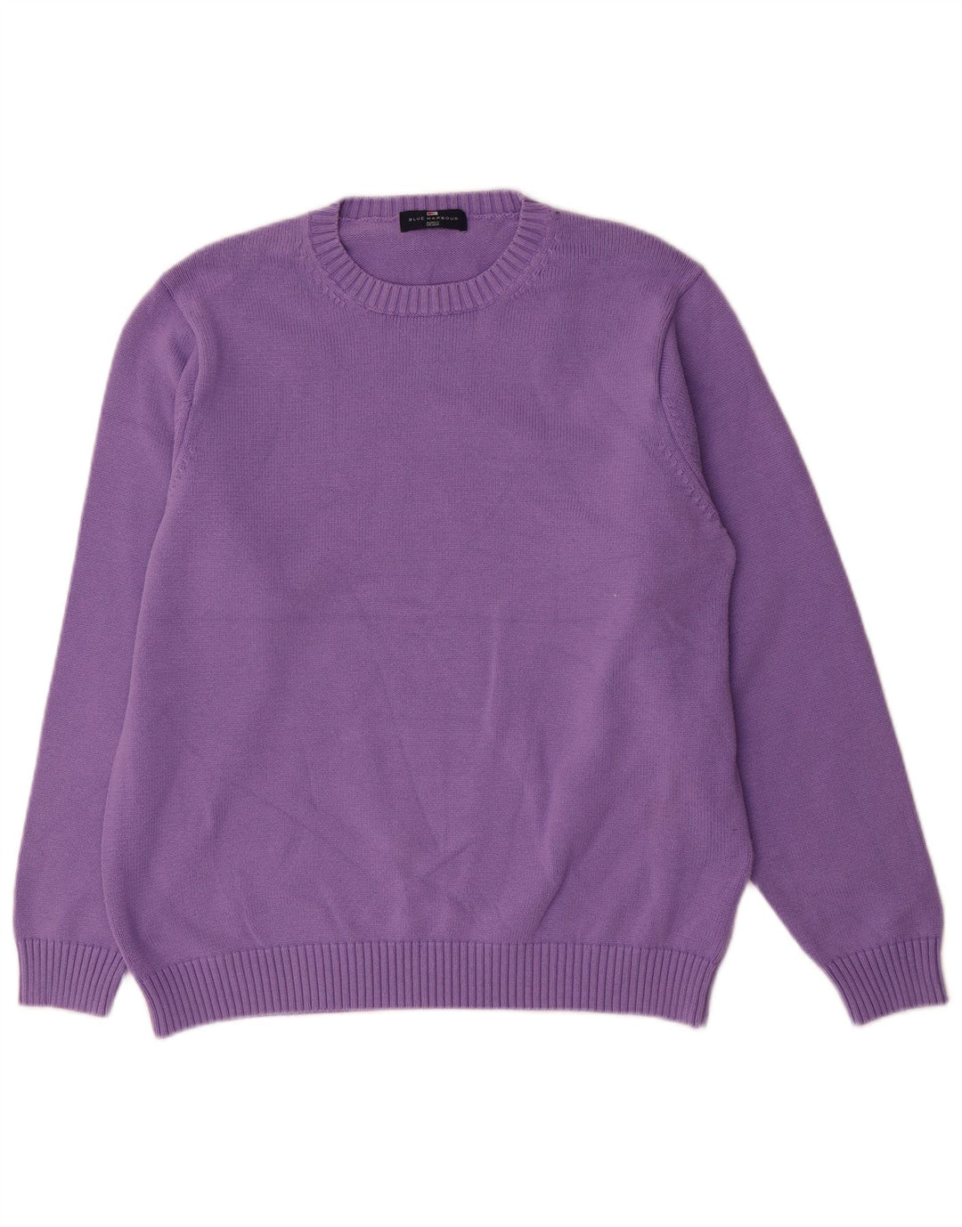 Marks & Spencer - Jersey de cuello redondo para hombre, color azul, color morado